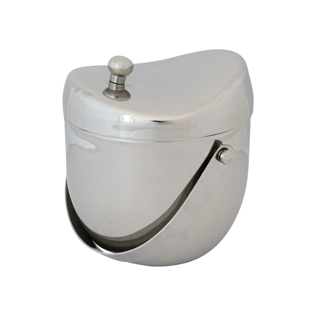 1 Quart Stainless Steel Double-Wall Ice Bucket with Handle & Lid