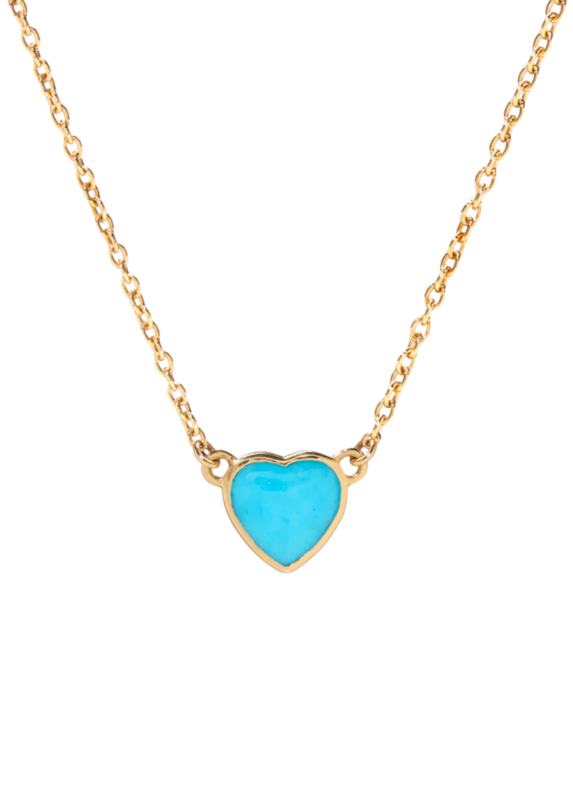 Ettika Heart Lariat Necklace in Turquoise | REVOLVE